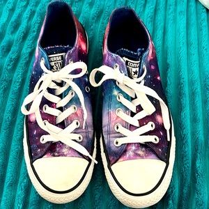 EUC Chuck’s Converse All Star Galaxy pattern